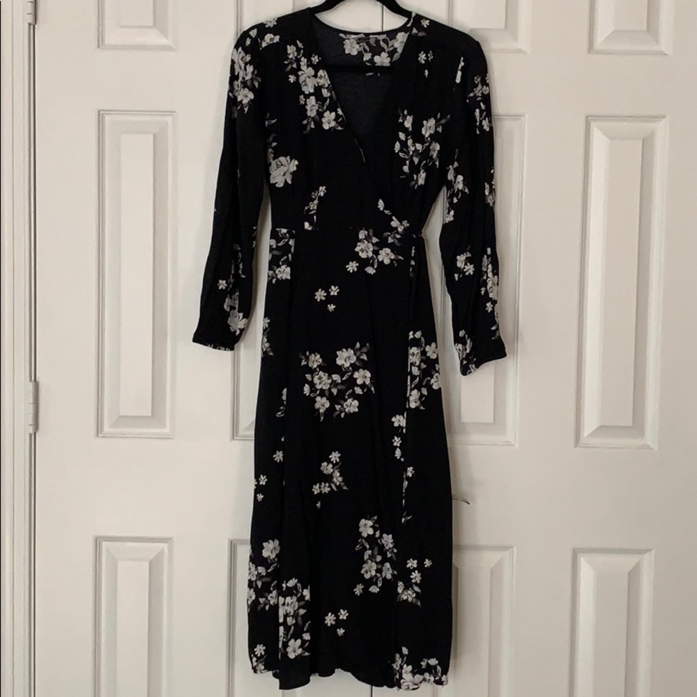 Gap Midi Wrap Dress